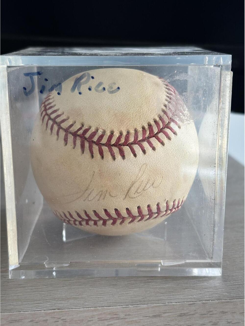 Jim Rice Autographed Official American League Baseball